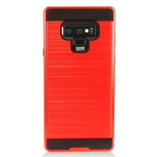 Samsung Galaxy Note9 Metal Brush Case RED