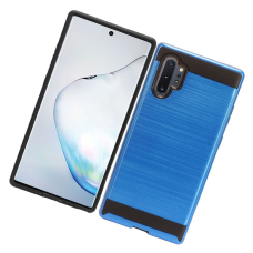 Samsung Galaxy Note 10 plus Metal Brush Case Hot Blue