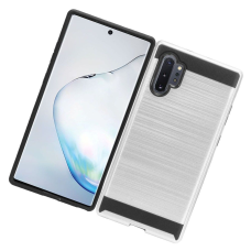 Samsung Galaxy Note 10 Metal Brush Case Silver