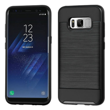 Samsung Galaxy S8 Metal Brush Case Black