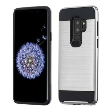 Samsung Galaxy S9+ Metal Brush Case Silver