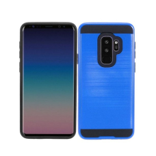 Samsung Galaxy S9 Metal Brush Case Hot Blue