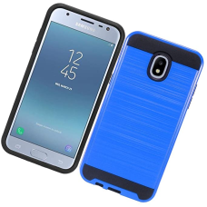 Samsung Galaxy J3 2018 Metal Brush Case Hot Blue