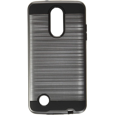 LG K4 2017 Metal Brush Case Black