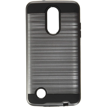 LG K4 2017 Metal Brush Case Black