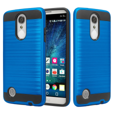 LG K4 2017 Metal Brush Case Dark Blue