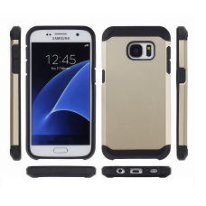 Samsung Galaxy S7 Edge Metal Brush Case Gold