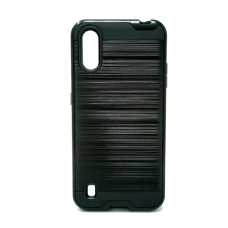 Samsung A01 Metal Brush Case Black 