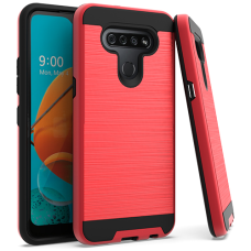 LG K41S/K61 Metal Brush Case RED