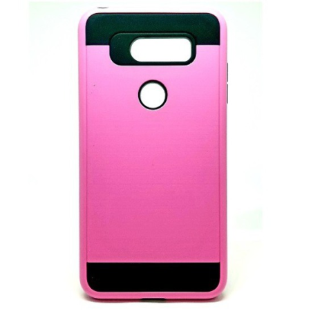 LG V30 Metal Brush Case HOT PINK