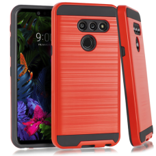 LG G8 Metal Brush Case RED 