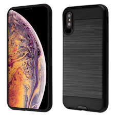 Apple iPhone X/XS Metal Brush Case Black 