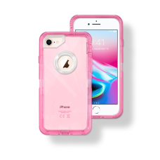 Apple iPhone iPhone 6 Plus, 6s Plus,7 Plus, 8 Plus Hybrid 3pcs Cover Case Transparent PINK