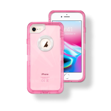 Apple iPhone XR Hybrid 3pcs Cover Case Transparent PINK