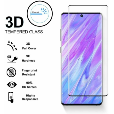 Full Cover Tempered Glass Screen Protector ( Cover Friendly ) Edge Black