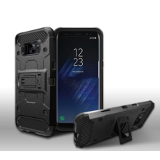 Samsung Galaxy Note 10 Holster Belt Clip Super Combo Hybrid Kickstand Case Black