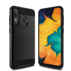 Samsung Galaxy A70 Defender Style Rugged Case Cover With Belt Clip	