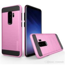 Samsung Galaxy A8 2018 Metal Brush Case Light Pink