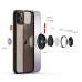 Apple iPhone 11 Matt Clear PC Ring Stand With TPU Bumper Case HYB10 Black