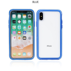 Apple iPhone 11 Pro Max Shockproof Transparent Bumper Phone Case Blue