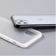 Apple iPhone XS MAX Shockproof Transparent Bumper Phone Case White