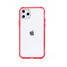 Samsung Galaxy S9 Shockproof Transparent Bumper Phone Case RED