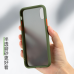 Apple iPhone 11 Pro Matte Hard PC Silicone Shockproof Cover With Colored Bumper Case Clear