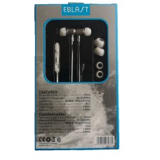 3.5mm Magnet Headphones Earphones With Volume control White