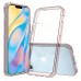 Apple iPhone 12 Pro Max Shock Proof Crystal Hard Back and Soft Bumper TPC Case Smoke