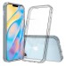 Apple iPhone 12/12 Pro Shock Proof Crystal Hard Back and Soft Bumper TPC Case Smoke