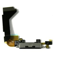 USB Charger Port Connector Flex Cable for iPhone 4 - Black