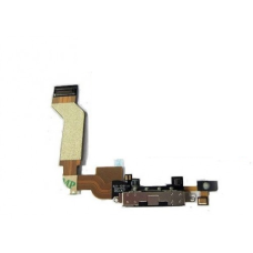 USB Charger Port Connector Flex Cable for iPhone 4S - Black