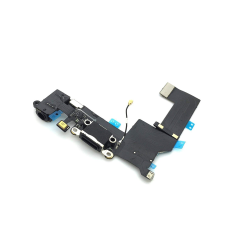 USB Charger Port Connector Flex Cable for iPhone 5S - Black