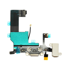 USB Charger Port Connector Flex Cable for iPhone 5S - White
