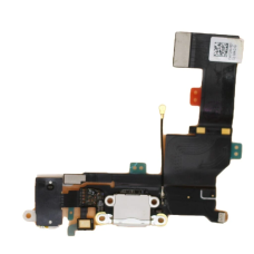 USB Charger Port Connector Flex Cable for iPhone 5SE - White