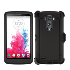 LG G3 Defender Style Rugged Case Cover With Belt Clip