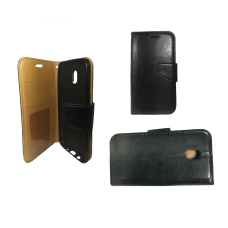 LG G4 Shiny Leather Wallet Case Black