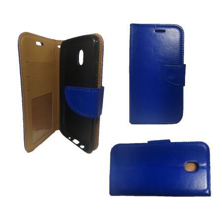 Samsung Galaxy Note8 Shiny Leather Wallet Case Blue