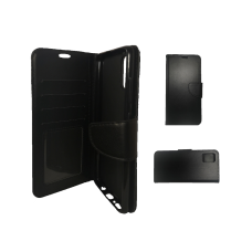 Samsung Galaxy A01 Leather Wallet Case Black