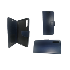 LG G8 Leather Wallet Case Dark Blue
