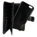 Samsung Galaxy S8 Plus Bi-Card  Leaves Magnetic Detachable Leather Wallet Case Black
