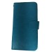 Apple iPhone 6 Plus ONLY Bi-Card  Leaves Magnetic Detachable Leather Wallet Case Blue