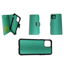 Apple iPhone 11 Magnetic Detachable Leather Wallet Case Light Blue
