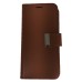 Apple iPhone 11 Magnetic Detachable Leather Wallet Case Brown