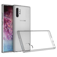 Samsung Galaxy Note 10 Plus Shock Proof Crystal Hard Back and Soft Bumper TPC Case Smoke