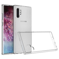 Samsung Galaxy Note 10 Plus Shock Proof Crystal Hard Back and Soft Bumper TPC Case Clear