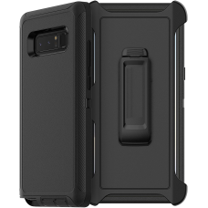 Samsung Galaxy Note 8 Defender Style Rugged Case Cover With Belt Clip	