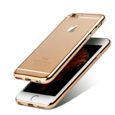 Apple iPhone 6/6s ONLY Plated Colored Bumper Soft TPU Case Gold