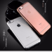 Apple iPhone 6 Plus, 6s Plus ONLY Plated Colored Bumper Soft TPU Case Silver