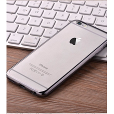 Apple iPhone 6/6s ONLY Plated Colored Bumper Soft TPU Case Silver